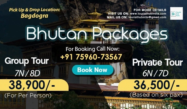 Bhutan group tour from bagdogra with tourist hub india