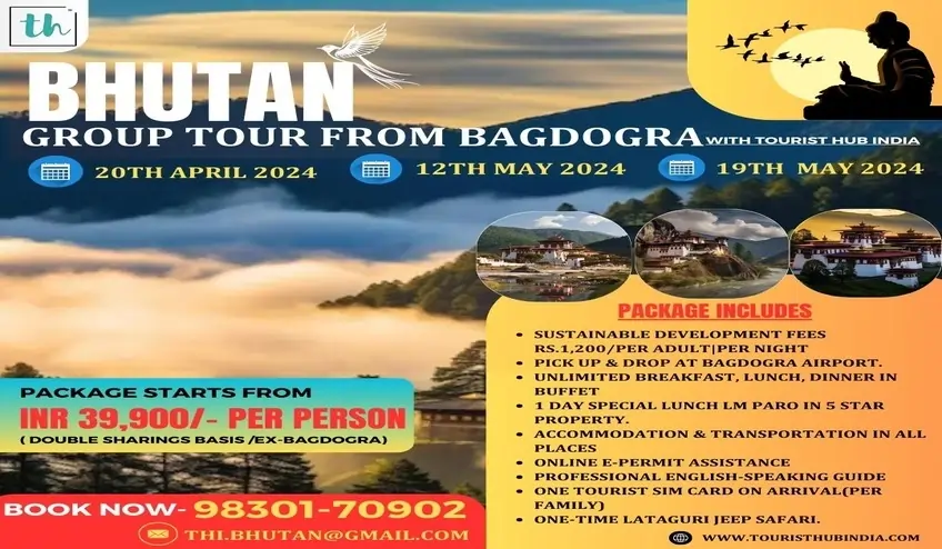 bhutan tour from Bangalore with touristhubindia