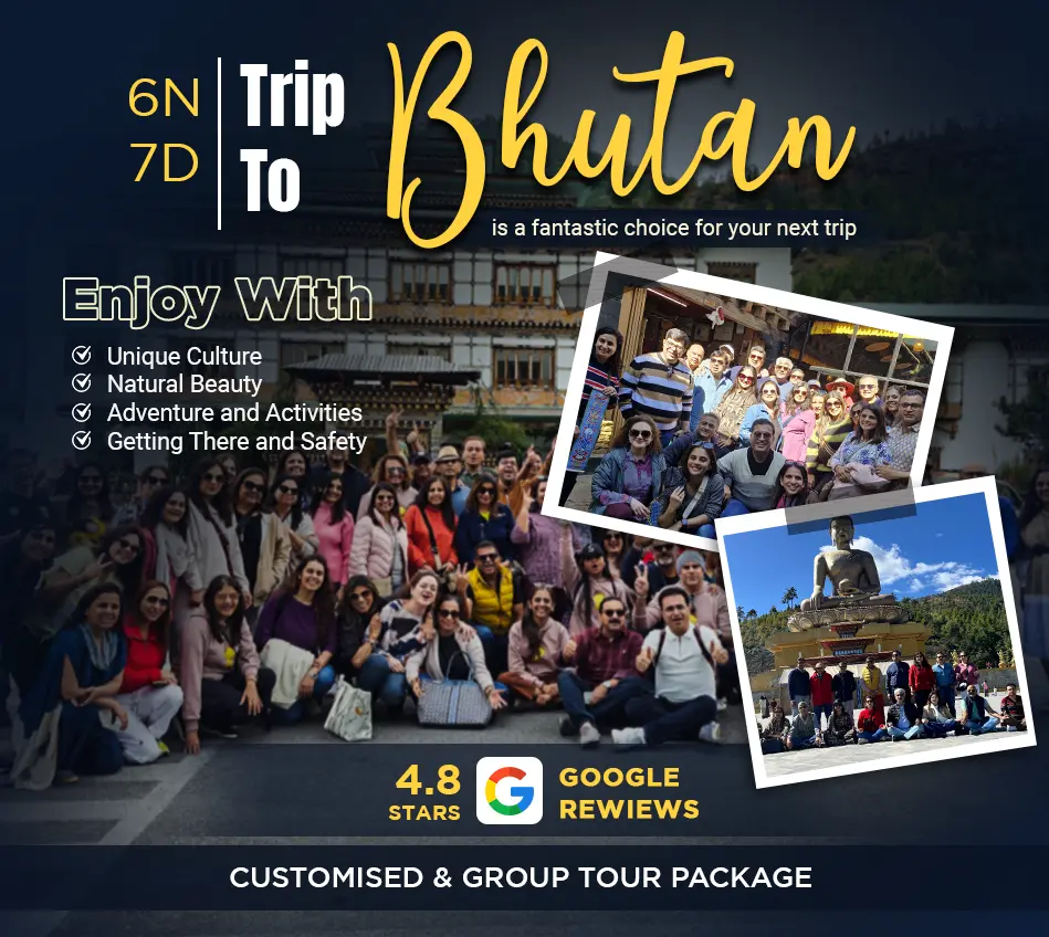 Chandigarh to Bhutan tour package with Explore Touristhub Holidays LLP