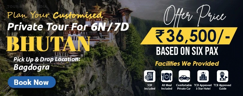 Bhutan group tour from bagdogra with tourist hub india