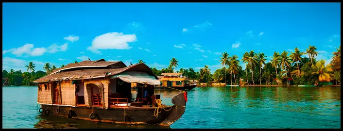 Kerala boat house tour with tourist hub india