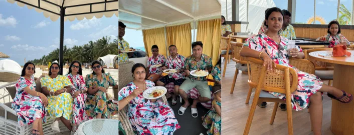 Praveg atoll's Thinnakara resort Lakshadweep happy guest