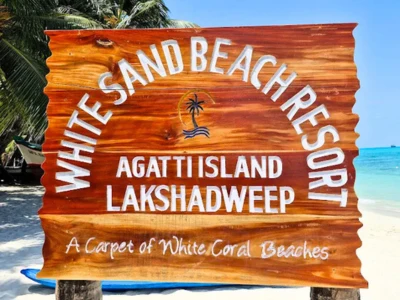 White sand resort
